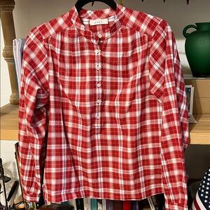Dôen Holde Top in Alsace Plaid - NWOT